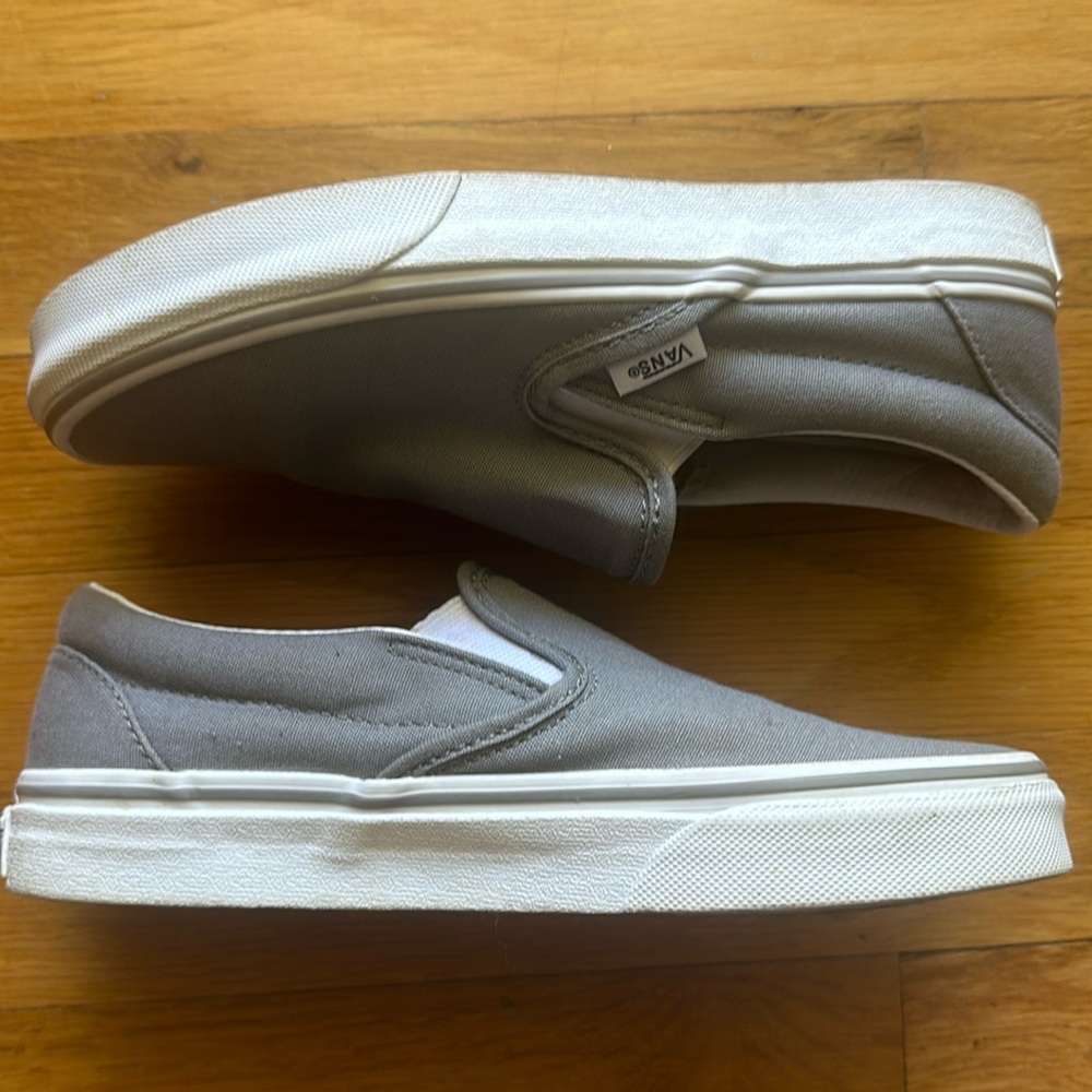 Gray Slip on Vans youth sz 4.5